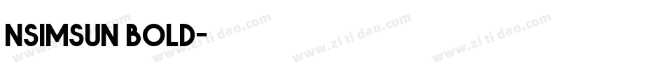 nsimsun bold字体转换
